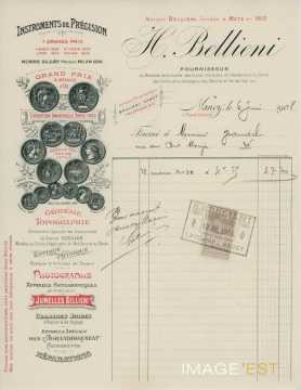 Facture de la Maison Bellieni (Nancy)