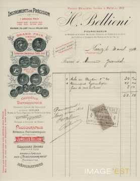 Facture de la Maison Bellieni (Nancy)