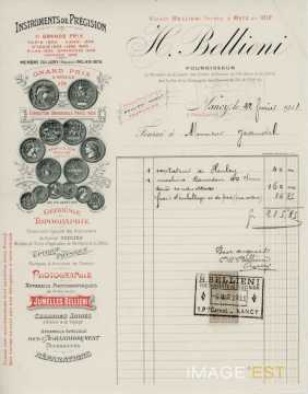 Facture de la Maison Bellieni (Nancy)