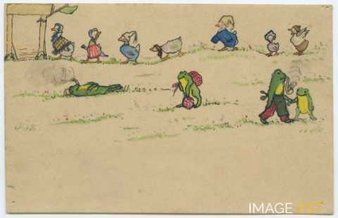 Oies et grenouilles