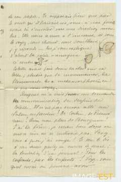 Lettre de Paul Pattinger
