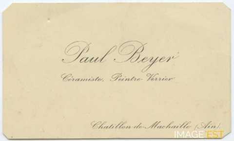 Carte de visite de Paul Beyer (1873-1945)