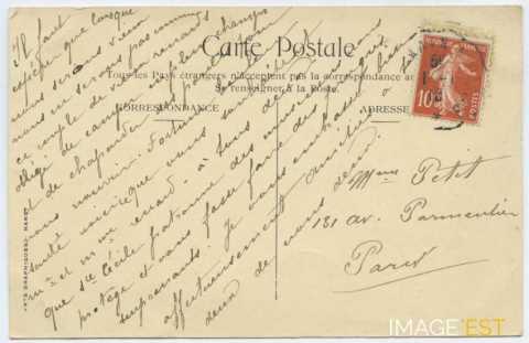 Correspondance de carte postale