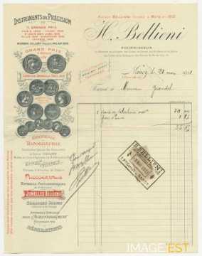 Facture de la Maison Bellieni (Nancy)