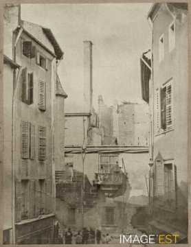 Palais ducal après l'incendie de 1871 (Nancy)