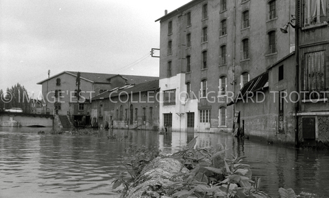 Rue de la Meurthe inondée (Nancy)