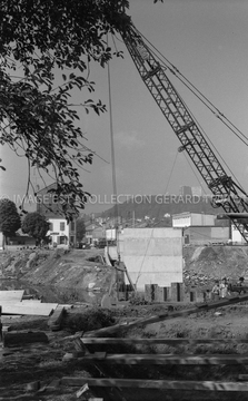 Construction du pont Vayringe (Nancy)