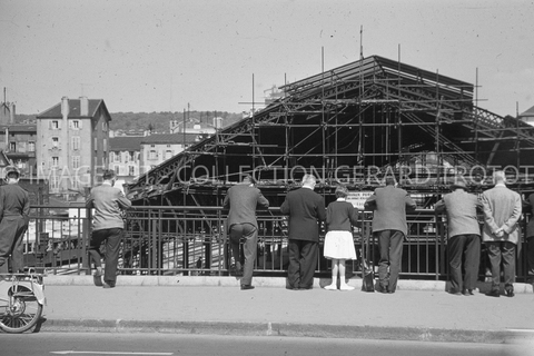 Démolition de la grande halle de la gare (Nancy)