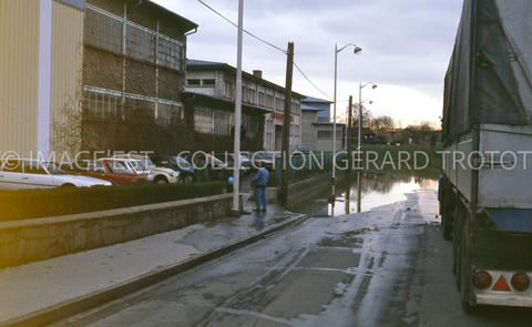 Rue Oberlin inondée (Nancy)
