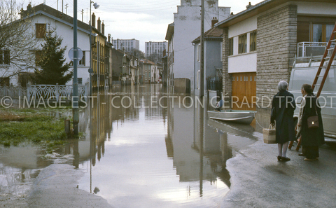 Rue Mac Mahon inondée (Nancy)