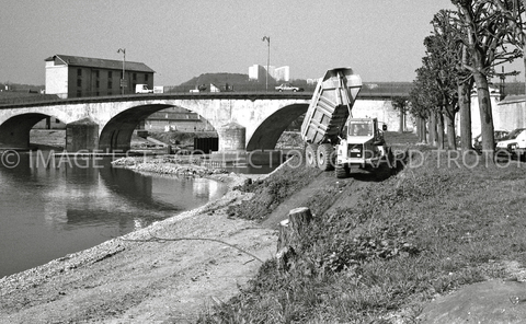 Travaux sur les berges de la Meurthe (Nancy)