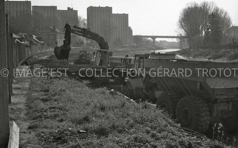 Travaux sur les berges de la Meurthe (Nancy)