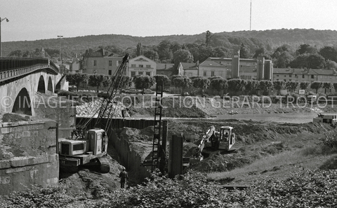 Travaux sur les berges de la Meurthe (Nancy)