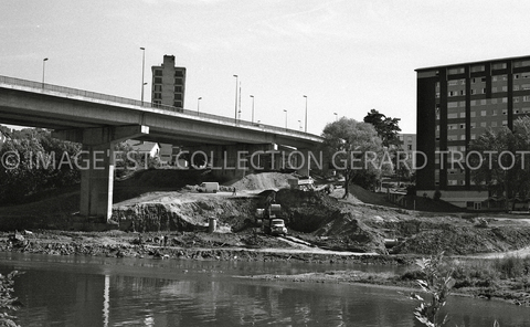 Travaux sur les berges de la Meurthe (Nancy)
