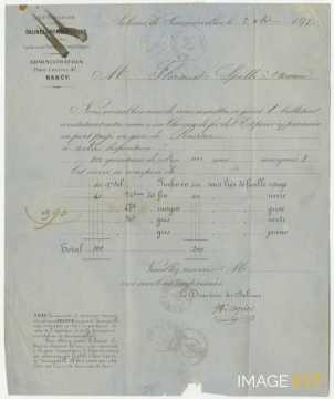 Lettre de la Société anonyme des Salines de Sommerviller (Sommerviller)