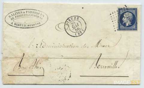 Lettre-facture des salines (Dieuze)