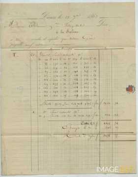 Lettre de la Saline (Dieuze)