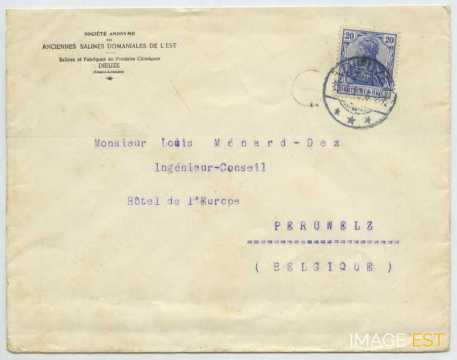 Enveloppe à en-tête de la Saline (Dieuze)
