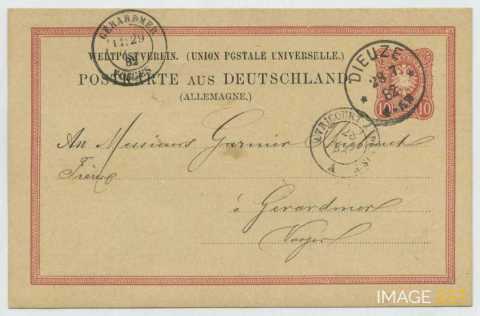 Entier postal de la Saline (Dieuze)