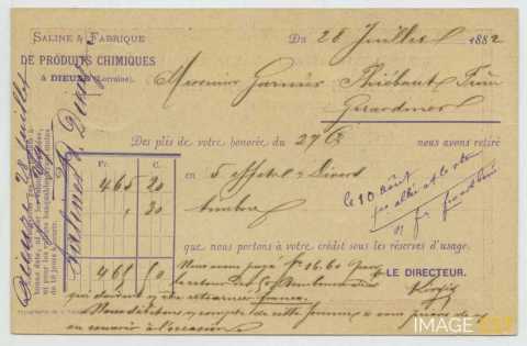 Entier postal de la Saline (Dieuze)