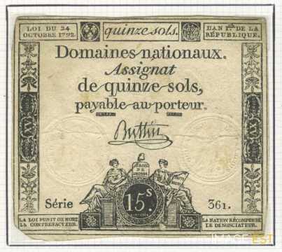 Assignat de quinze sols