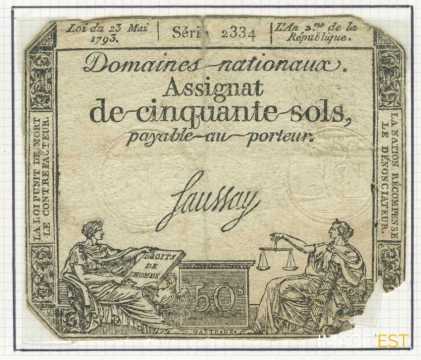 Assignat de cinquante sols