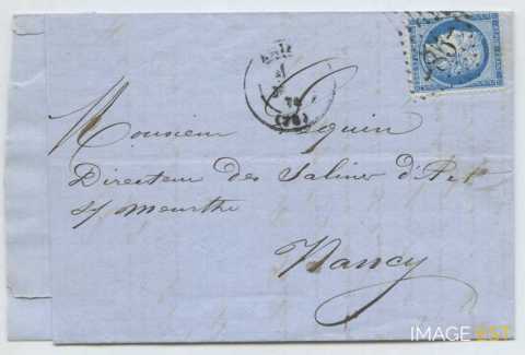 Lettre aux Salines d'Art-sur-Meurthe