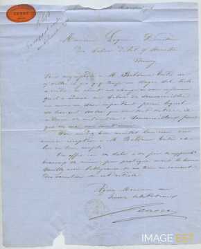 Lettre aux Salines d'Art-sur-Meurthe