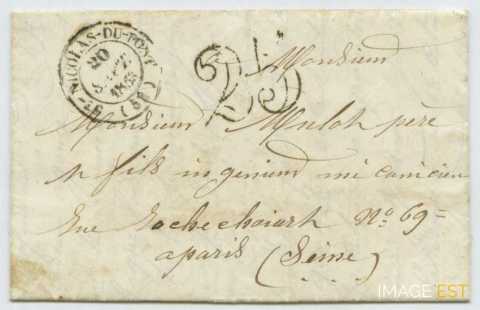Lettre de la mine de Saint-Nicolas (Varangéville)