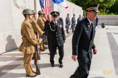 90e anniversaire des offensives franco-américaines en Meuse et de l'Armistice (Montfaucon-d'Argonne)