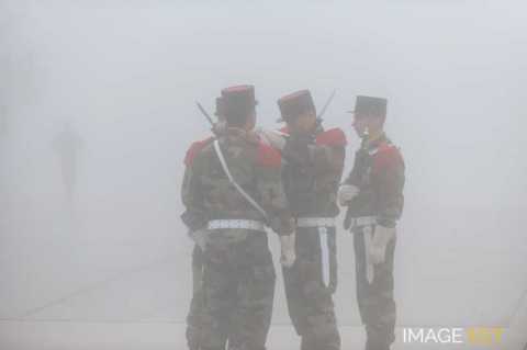 Cérémonie militaire au Hartmannswillerkopf (Wattwiller)