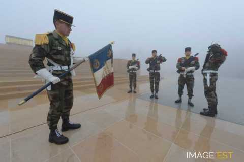 Cérémonie militaire au Hartmannswillerkopf (Wattwiller)