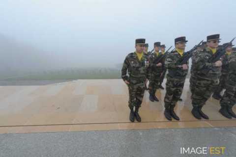 Cérémonie militaire au Hartmannswillerkopf (Wattwiller)