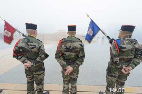 Cérémonie militaire au Hartmannswillerkopf (Wattwiller)