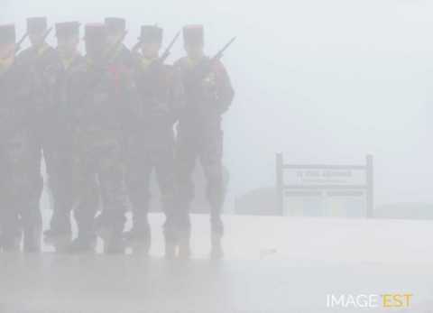 Cérémonie militaire au Hartmannswillerkopf (Wattwiller)