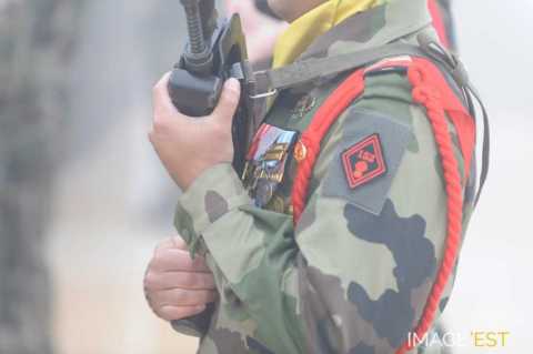 Cérémonie militaire au Hartmannswillerkopf (Wattwiller)