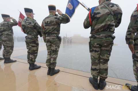 Cérémonie militaire au Hartmannswillerkopf (Wattwiller)