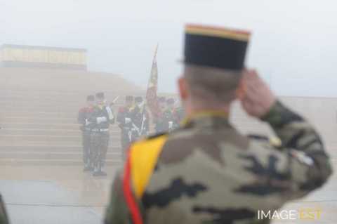 Cérémonie militaire au Hartmannswillerkopf (Wattwiller)