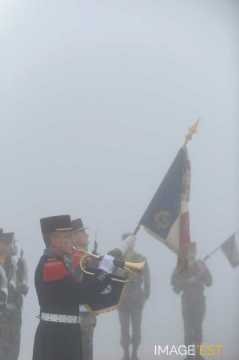 Cérémonie militaire au Hartmannswillerkopf (Wattwiller)
