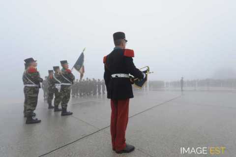 Cérémonie militaire au Hartmannswillerkopf (Wattwiller)