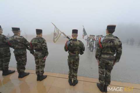 Cérémonie militaire au Hartmannswillerkopf (Wattwiller)