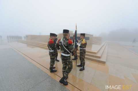 Cérémonie militaire au Hartmannswillerkopf (Wattwiller)