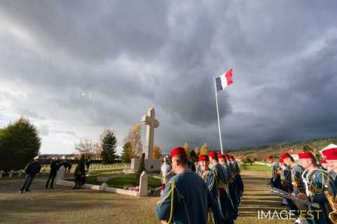 Cérémonie à la nécropole nationale du Faubourg Pavé (Verdun)