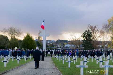 Cérémonie à la nécropole nationale du Faubourg Pavé (Verdun)