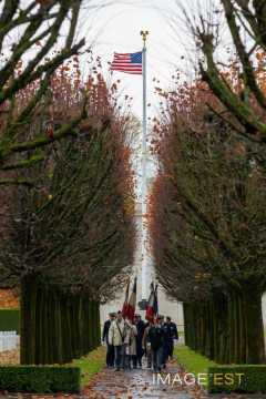 Cérémonie du 11 novembre au cimetière américain Saint-Mihiel (Thiaucourt-Regniéville)