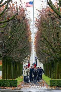 Cérémonie du 11 novembre au cimetière américain Saint-Mihiel (Thiaucourt-Regniéville)