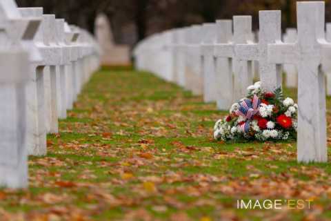 Cérémonie du 11 novembre au cimetière américain Saint-Mihiel (Thiaucourt-Regniéville)