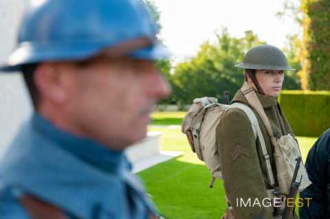 98e anniversaire des offensives franco-américaines en Meuse et de l'Armistice au Cimetière américain de Saint-Mihiel (Thiaucourt-Regniéville)