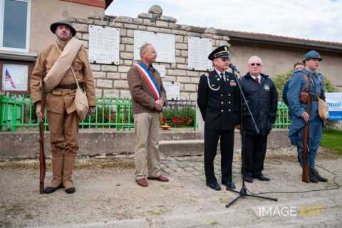 90e anniversaire des offensives franco-américaines en Meuse et de l'Armistice (Esnes-en-Argonne)