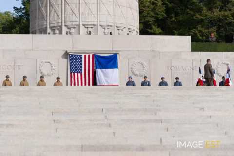 90e anniversaire des offensives franco-américaines en Meuse et de l'Armistice (Montfaucon-d'Argonne)